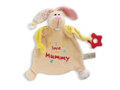 Devant -Moulin Roty Soldes Boutique nici 48891 comforter rabbit 25x25cm with teether and pacifier 600